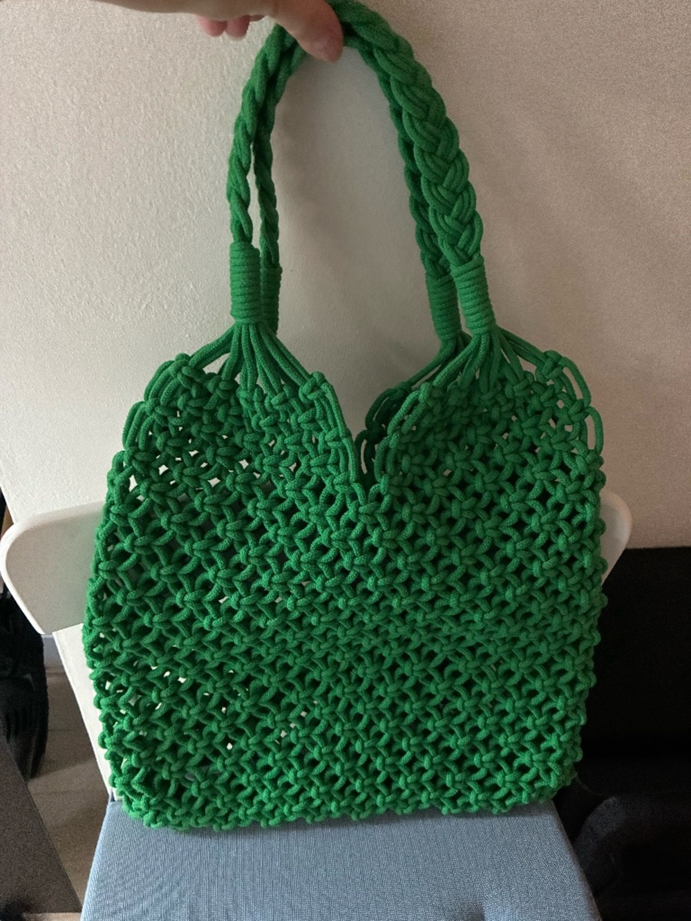 J.Crew Green Woven Cotton Tote Bag – New, Never Used